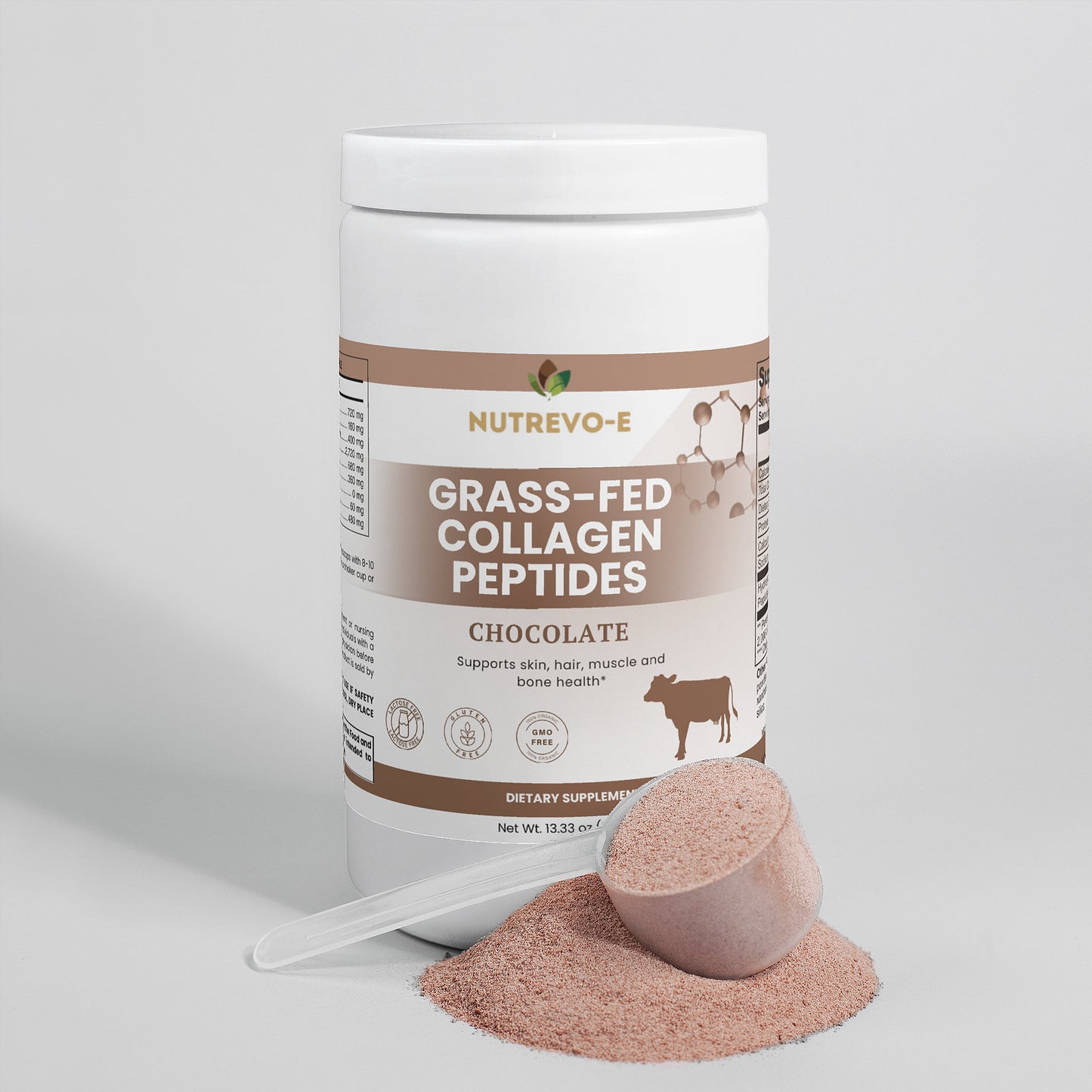 Grass-Fed Collagen Peptides Powder (Chocolate)