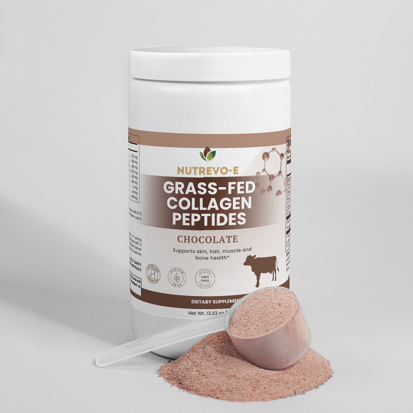 Grass-Fed Collagen Peptides Powder (Chocolate)